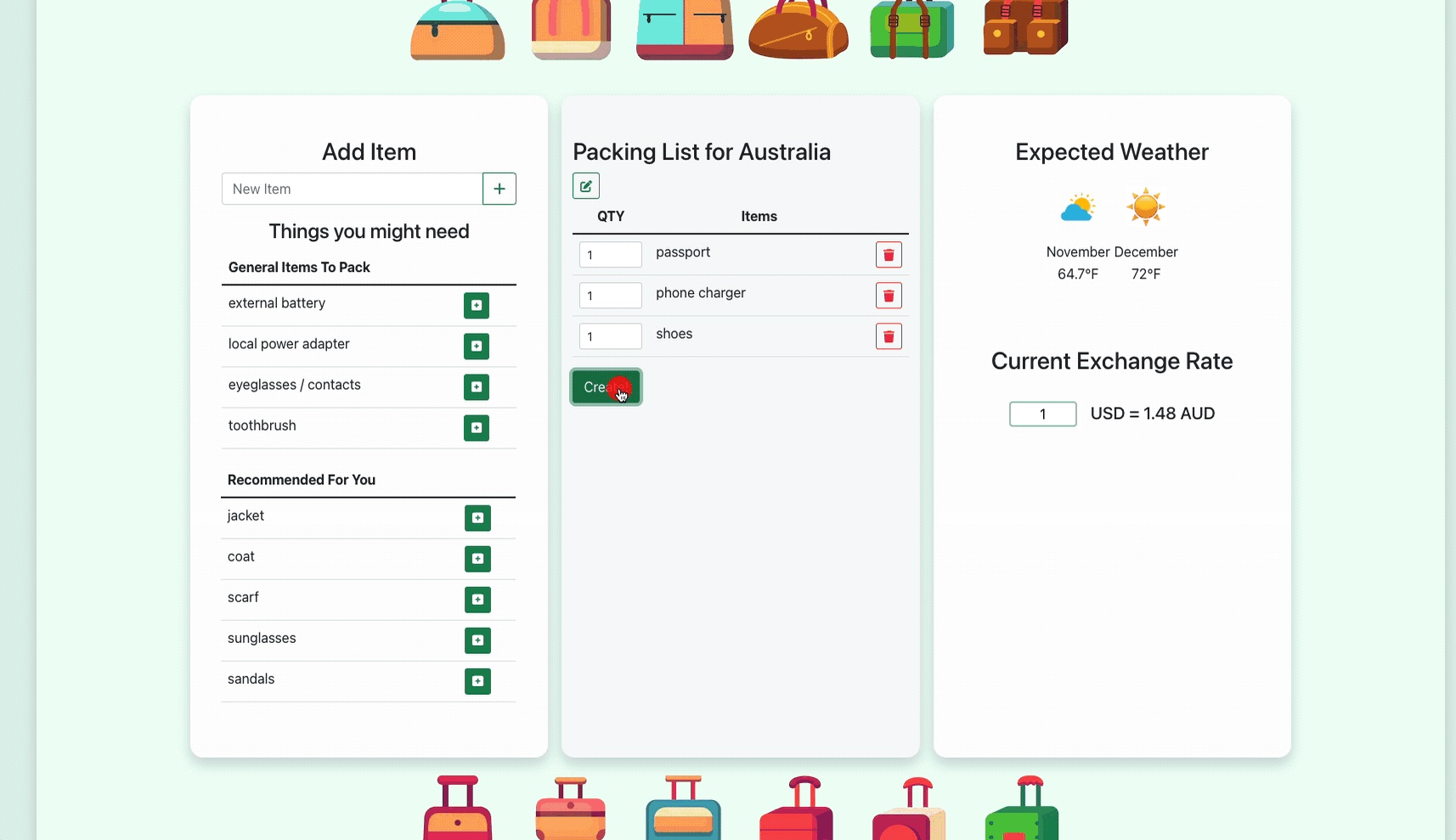 Packed (travel app)